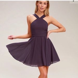 Lulu’s forevermore dusty purple dress